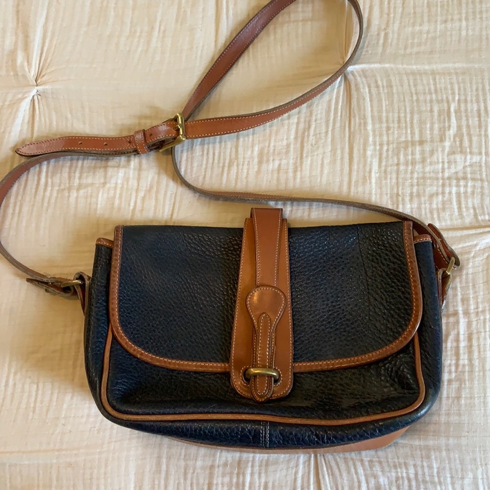 Dooney & Bourke Black and Brown Leather Bag